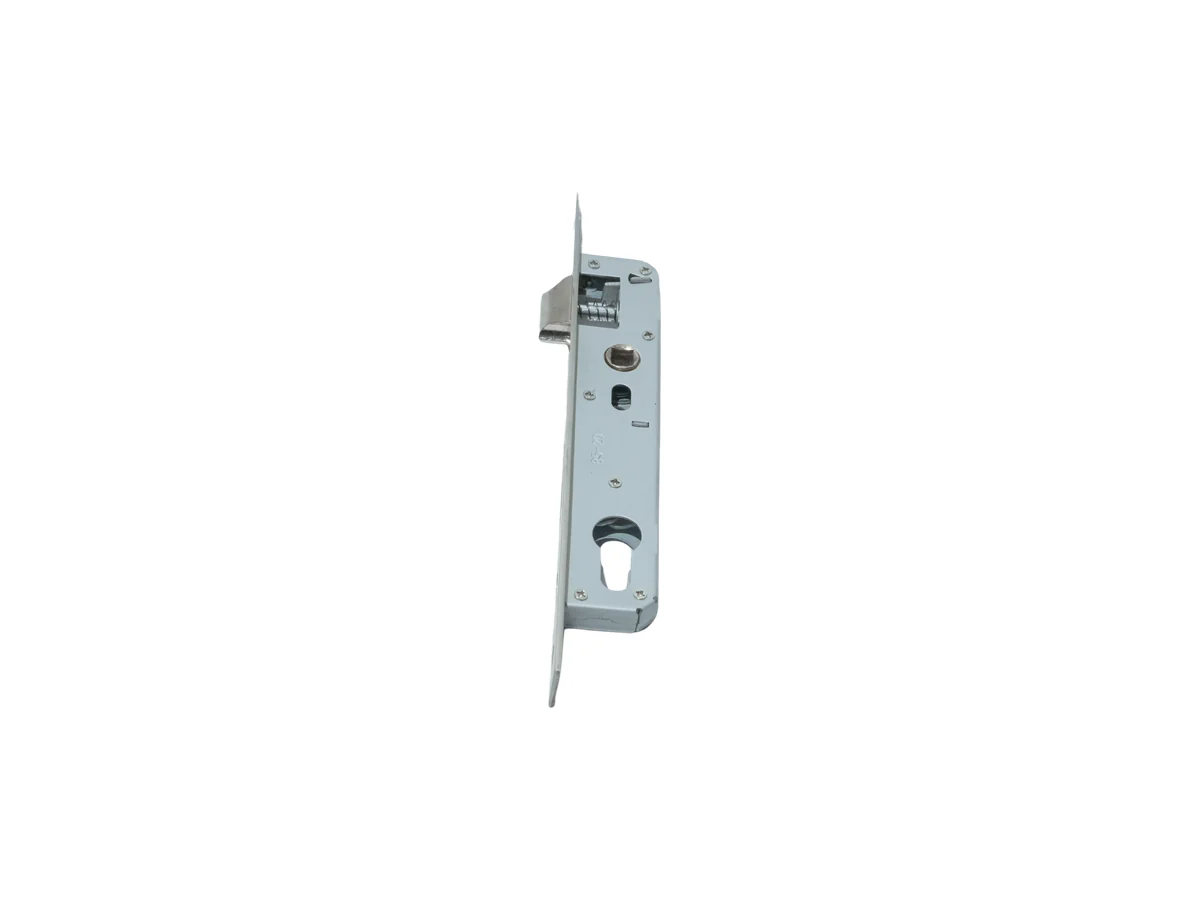 Euro profile lock body with a stainless steel faceplate