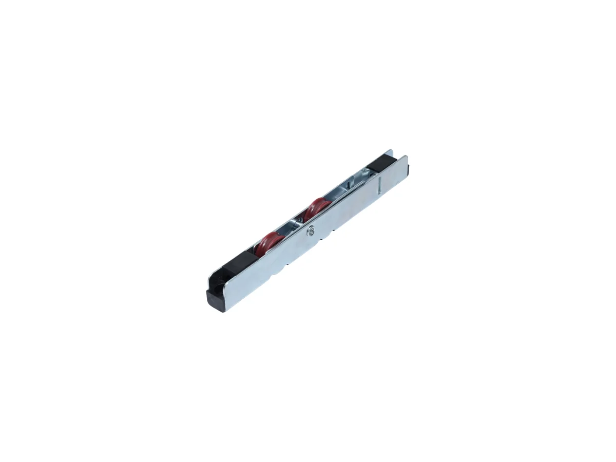 Two wheel roller carriage for uPVC sliding sashes