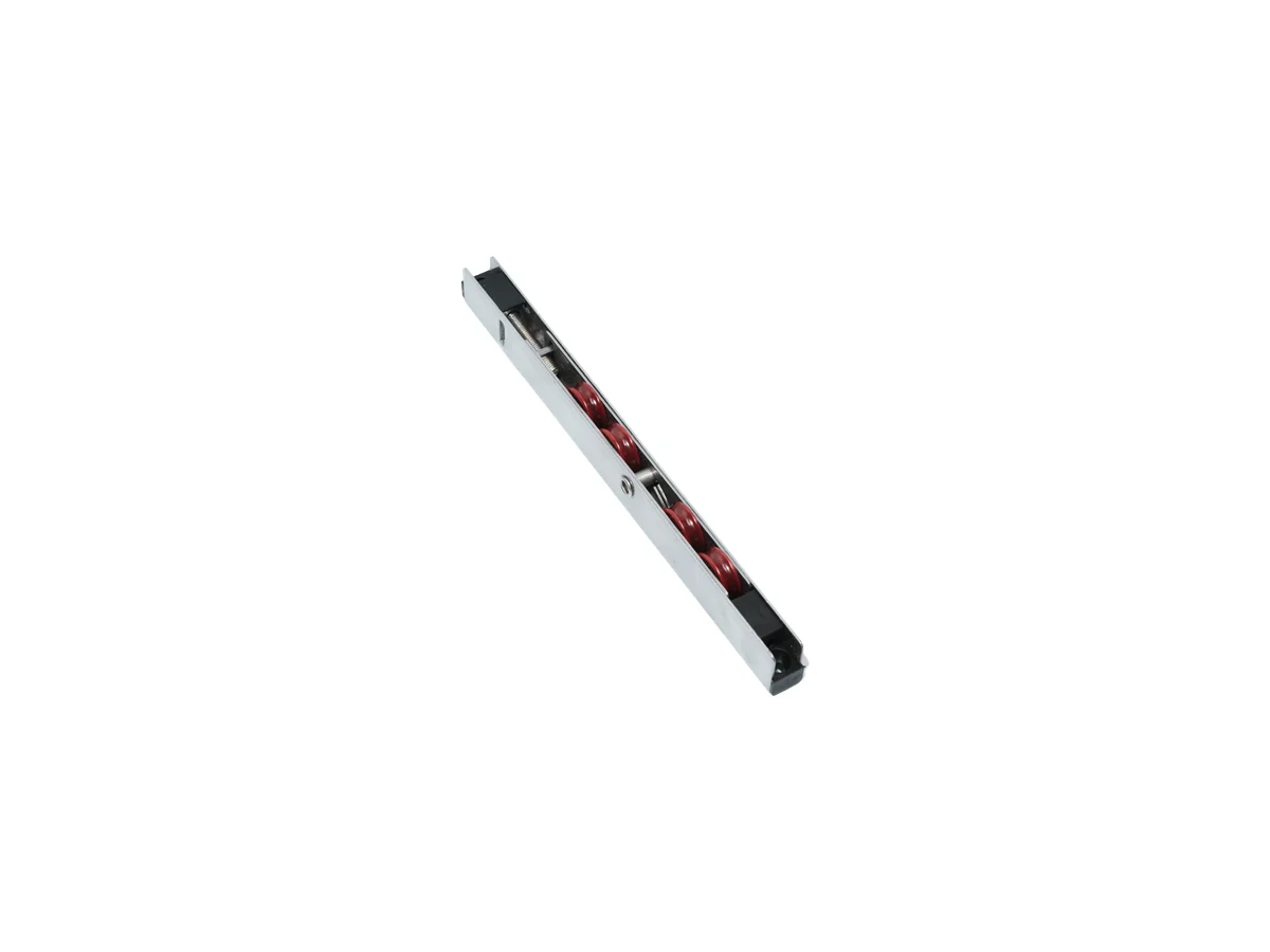 Four wheel roller carriage for uPVC sliding sashes