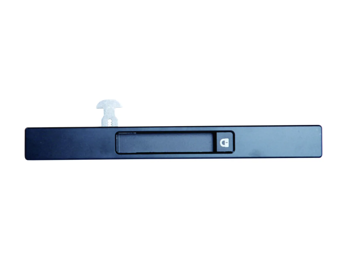 Flush touch lock for aluminium sliding windows with stainless steel key